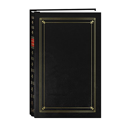 Pioneer Photo 200-Pocket Post Bound Black Leatherette Photo Album...