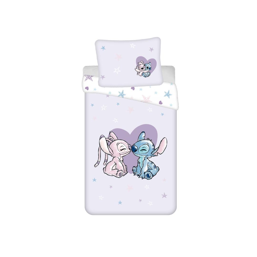 My Sweety Pop Lilo & Stitch Beddengoed Stitch En Angel - 2-Delig Dekbedovertrek 140x200 Cm