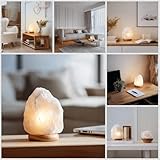 Himalayan White Salt Rock Crystal lamp Natural Shape. Very Rare Salt Crystal Light. Mood Table lamp Home décor Gift (Himalayan White Salt Lamp 2-3KG) from Punjab, Pakistan - Image 3