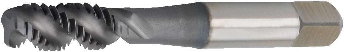 WIDIA GTD VTSFT5011 VariTap VTSFT50 Multipurpose Tap, Semi Bottom Chamfer, Right Hand Cut, 2 Flutes, 6-32, HSS-E, TiCN Coating