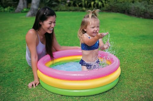 Image of LONGMIRE Swimming Pool for Kids 5.5 Feet & 3 FT Pool for Kids 1 to 5 Years Below | Baby Bathing Tub for Girls and Boys Rectangular & Round