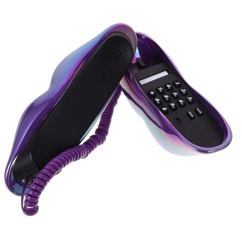 Téléphone rétro à clapet lèvres Veemoon appareil fixe filaire déco originale