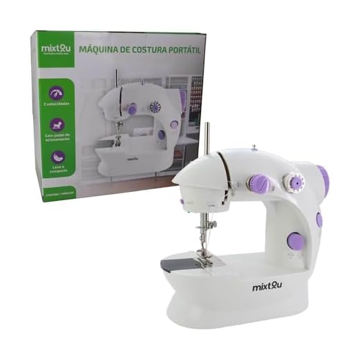 Mini Máquina De Costura Reta Countertech Fh-sm202 Portátil Branca 110v/220v