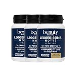 Leggerissima Notte – Integratore Alimentare Notturno in Capsule – Supporto al Controllo del Peso e Benessere Notturno – Con Griffonia, Fieno Greco e Mate – 180 Capsule