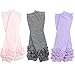 3 Pairs of girls juDanzy baby Leg Warmers for newborn, infant, toddler, child (One Size (10 pounds to 10+ years), pink, gray, lavender)