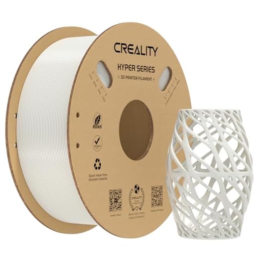 ⚡ Creality Hyper PETG Filament 1.75mm, High-Speed PETG for 30–600mm/s Printing, Low Stringing, Strong Layer Adhesion, +/- 0.03mm Accuracy,Fits for Most FDM 3D Printers(White)