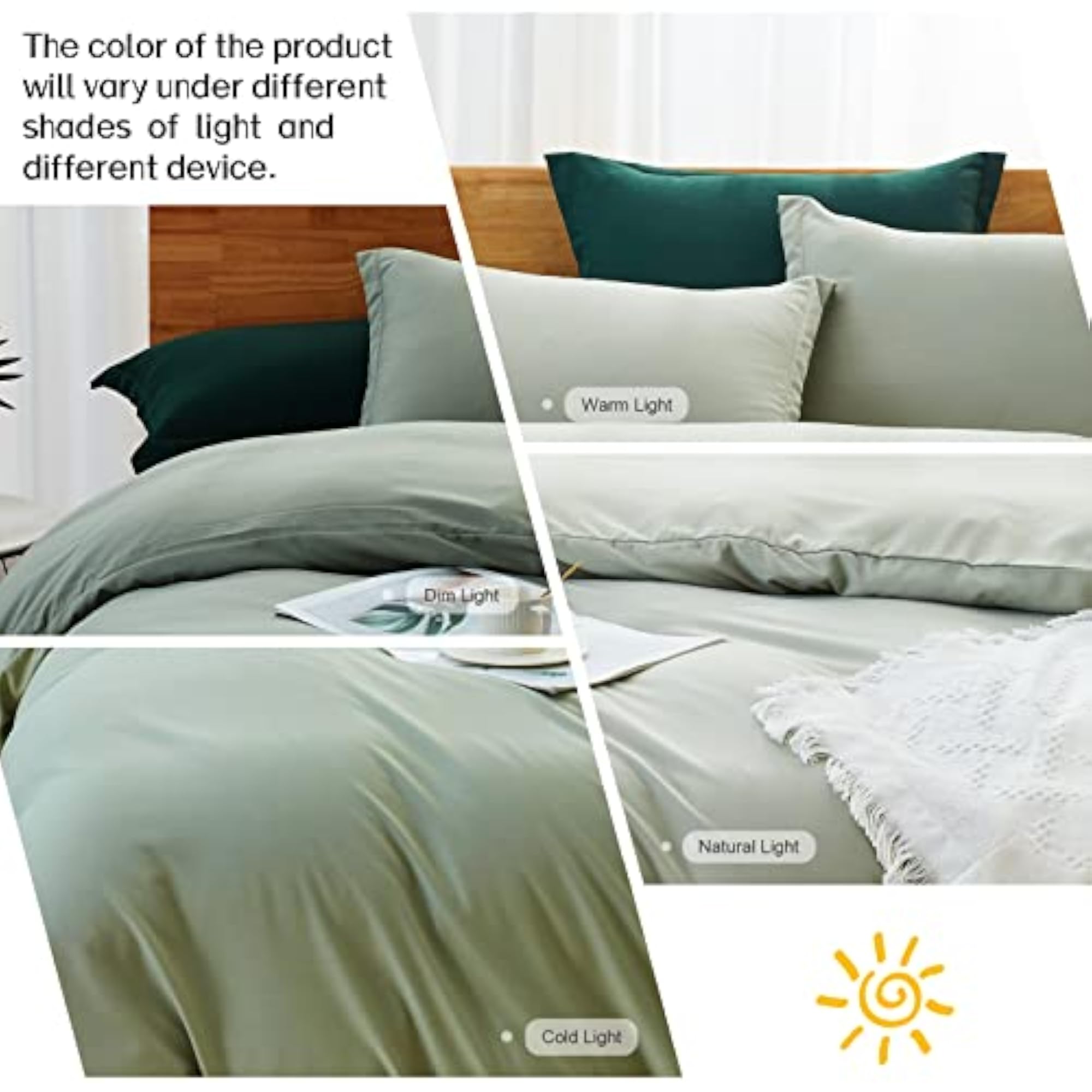 Solid Color 3pcs Duvet Cover Set, 100% Washed Microfiber