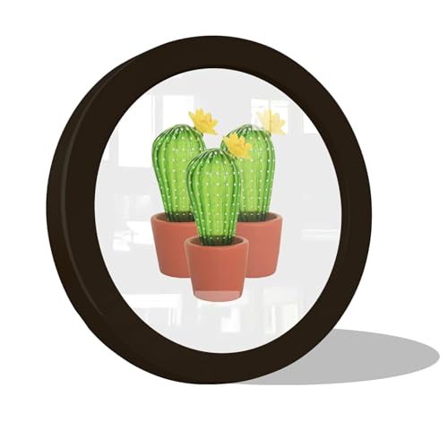 irbaniland Colorful Round Photo Frames for Wall Mounting Display or Table Mounting Picture Frame Decorative Hanging Circle Photo Frame for Kitchen Gallery Wedding Round Frame (Black
