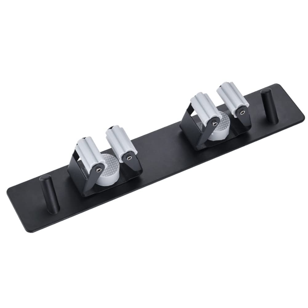 Porta Scopa e mocio, Gancio per mocio da Appendere a Parete in Acciaio Inossidabile Porta Clip per mocio Design con Fibbia Strumento per la Pulizia Porta mocio per Cucina, Bagno (Color : Silver, Siz