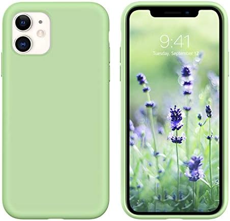 GUAGUA iPhone 11 Case Liquid Silicone Soft Gel Rubber Slim Lightweight Microfiber Lining Cushion Texture Cover Shockproof Protective Anti-Scratch Phone Case for iPhone 11 6.1-inch 2019 Matcha Green GUAGUA iPhone 11 Case Liquid Silicone Soft Gel Rubber Slim Lightweight Microfiber Lining Cushion Texture Cover Shockproof Protective Anti-Scratch Phone Case for iPhone 11 6.1-inch 2019 Matcha Green