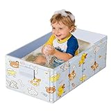 Baignoires Pliable Bébé Baignoires Tuckaway Bébé Tub Pour Enfant 0-8 Ans, noires Enfant Pliable Pour Douche Avec Bouchon De Vidange, Économisante En Espace, Compacte Pour Rangement