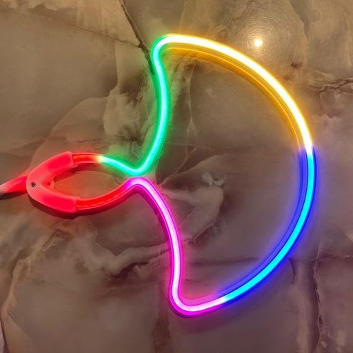 Image of XERGY LED Neon Diya Light - Multicolor Decorative Wall Hanging Neon Lamp for Diwali, Festivals, Home & Party Decoration