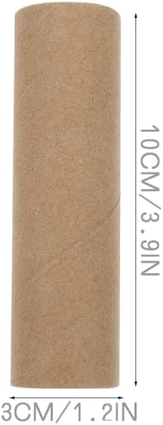 VILLCASE 15 Pack Cardboard Tubes for Craft, Brown Paper Rolls Round Cardboard Tubes Empty Paper Rolls Thick Tubes for DIY Crafts, Art and School Projects