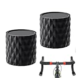 Nubamzy バイクハンドルバーエンドカバー、シリコンハンドルバーエンド保護スリーブ - 滑り止めスリーブ メンズ レディース ライディング レース 通勤 バイク アーバン サイクリング