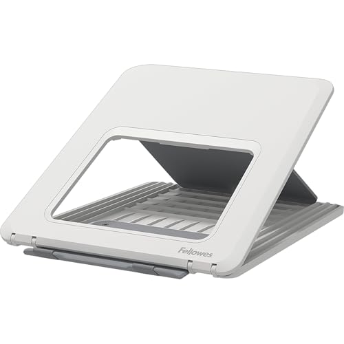 Fellowes Breyta Laptop Stand for the Home and Office, 12 Height Adjustments, 15" Monitor Size- White