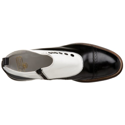 Stacy Adams Men's Madison Cap-Toe Spat Boot,Black/White,9.5 D Us #TOP4
