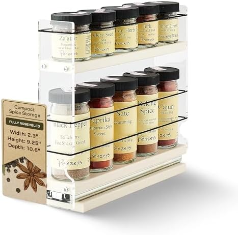 Amazon.com: Orimade Pull Out Spice Rack Organizer for Cabinet, Double ...