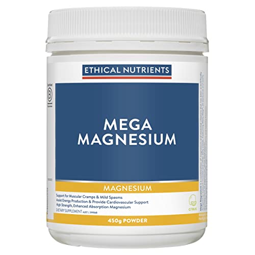Ethical Nutrients Mega Magnesium Powder Citrus 450G #TOP4