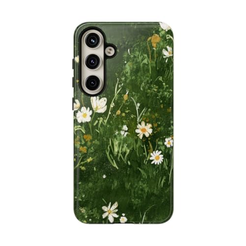 Coque Samsung S24 Plus fleurs blanches style champêtre chic