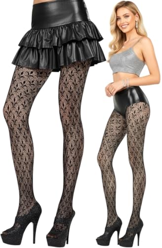 Image of ToBeInStyle Women's Vintage Art Deco Chevron Ornate Design Tights Pantyhose