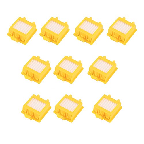 Jullynice 10Pcs Sweeping Robot Vacuum Cleaner Accessories Hepa Filter Replacement for Irobot