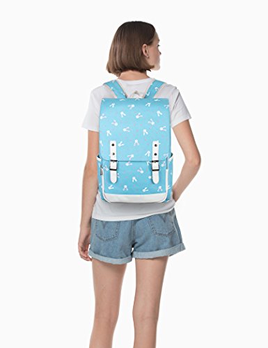 Image of Leaper Cute Laptop Backpack Canvas Bag Daypack Satchel