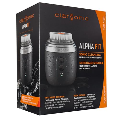 Clarsonic Alpha FIT Men\'s Sonic Facial Skin Cleansing Brush System