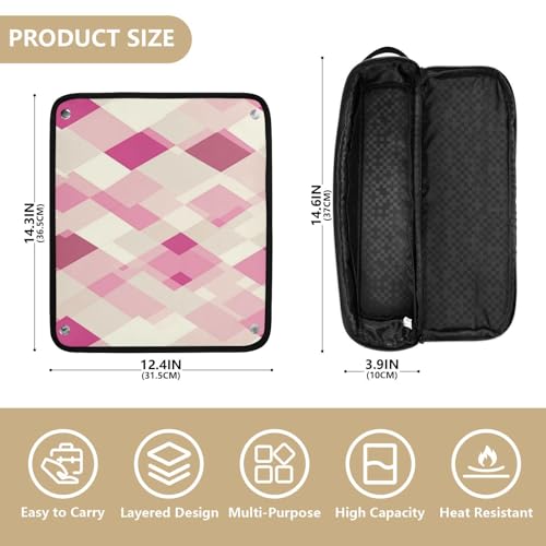 Bolsa de viaje para herramientas de cabello con tapete resistente al calor miniatura 4