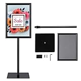 GIANTEX Espositore per piedistallo in lega di alluminio e acciaio inox, 2 pezzi, con telai...