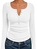 Material: The henley long sleeve tops is made of 60%Polyester, 30%Rayon, 10%Spandex, slim fits, ribbed knit, high quality soft fabric, skin friendly, comfortable to wear, whether it is a standalone item or a layered must-have in fall and winter, it i...