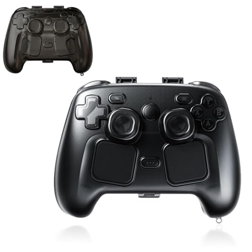 Steam Controller 2 �p �P�[�X PC�f�� �S�ʕی� �n�[�h�P�[�X �Q�[���R���g���[���[ �ی�J�o�[ YAJOJO �ϏՌ� ���h�~ �y�� �h�o ���[�P�[�X Steam Controller 2 �Ή��i�u���b�N�j