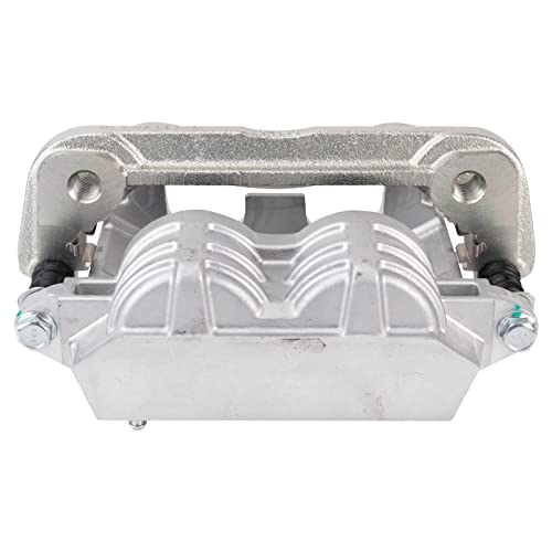 Image of TRQ Front Brake Caliper Set Zinc Coated Brackets Hardware Compatible with 2004-2007 Ford Freestar 2004-2007 Mercury Monterey