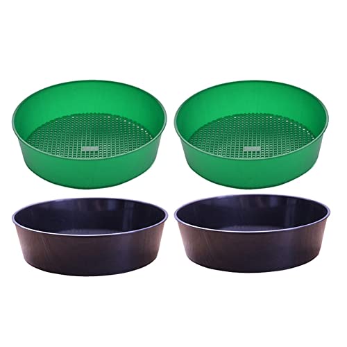 Asyduey Tamizador de Suelo de JardíN, Filtro de Maceta de JardíN, Tamiz de Suelo, Paquete de 4 Tamices de JardíN de, Juego de Tamiz de, Tamiz de Compost