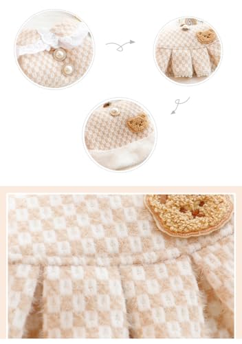 Vestido Princesa para Perros Pequeños XL Marrón miniatura 4