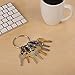 Nite Ize BigRing Steel S-Biner - Key Holder with Carabiners - Heavy-Duty Organizer with Black & Stainless Steel S-Biners - Key Ring & Keychain Accessories