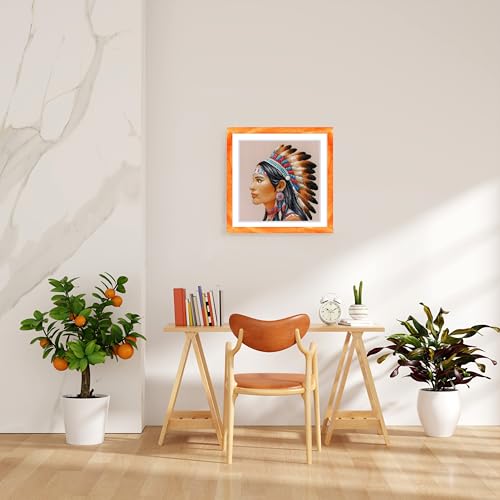 Image of RIOLIS - Amazing Women. America 2255, Native American Cross Stitch Kit 11 inch x 11 inch, Cross Stitch Kit for Beginners & Advanced, Crossstitching Kits Adult, Counted Stitching Kits, Embroidery Kit