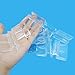 Hordion 20pcs Aquarium Lid Clip, 10mm Clear Acrylic Fish Tank Lid Holder Aquarium Glass Cover Clips for Rimless Aquarium Fish Tank
