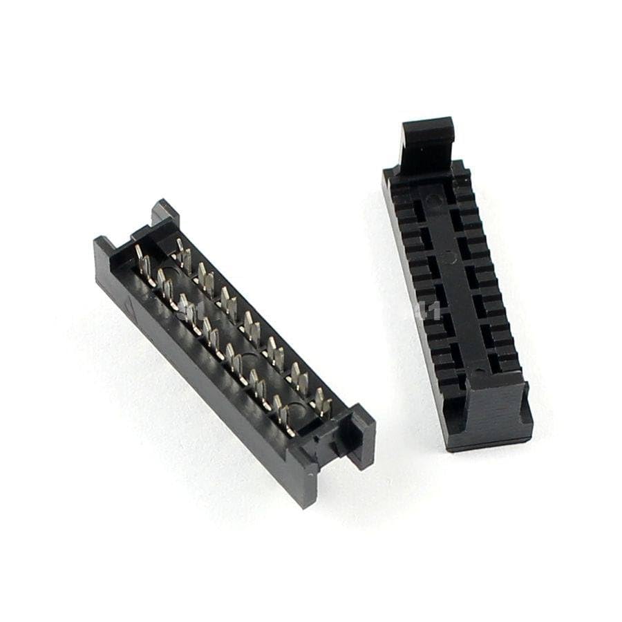 Generic 10 Pcs 2.54mm Pitch 2x7 Pin 14 Pin Male Header IDC Ribbon Cable Transition Connector