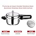 Vinod V-3L Stainless Steel Sandwich Bottom Pressure Cooker, 3-Liter