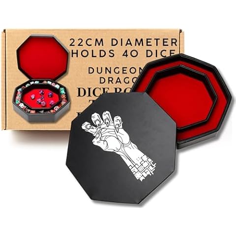 Grinning Gargoyle DND Dice Tray with Vecna Artwork Cover