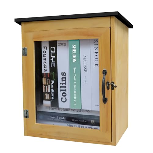 qeqanazo DIY Little Library Box Outdoor