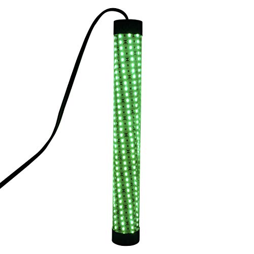 Bright Night Fishing 25ft Cord Battery clamp Under Water Green Led 15000 Lumens Night Fishing 300 LED Green Salt Fresh Water Dock Light Boat Crappie 12v dc (Optional 110v ac) BR:15000