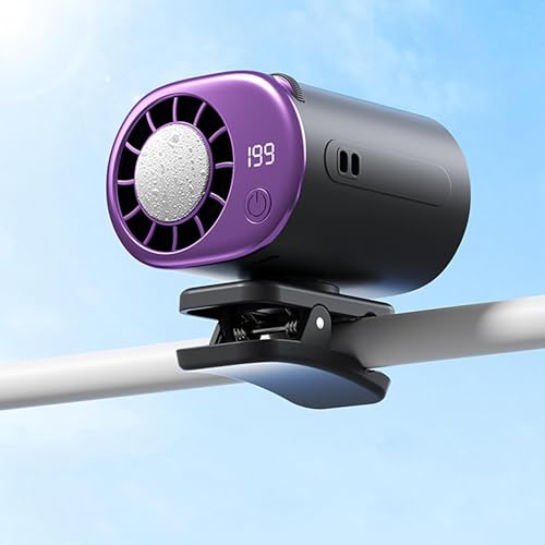 Ventilador clip portátil de 199 velocidades y batería recargable 4