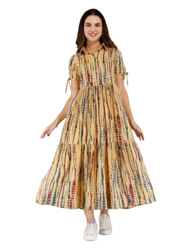 Image of Dhruvi Women's Rayon Anarkali Maternity Dress & Feeding Kurti with Zippers