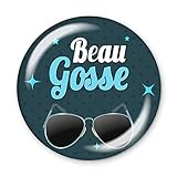 🌸 FACE AVANT : Coque métallique, 5,6 cm de diamètre. Protection de l’illustration par un film plastique de polyéthylène (Mylar) pour une finition brillante.