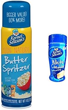 Kernel Seasons Popcorn Butter Spritzer & Seasoning Set (Spritzer & White Cheddar)