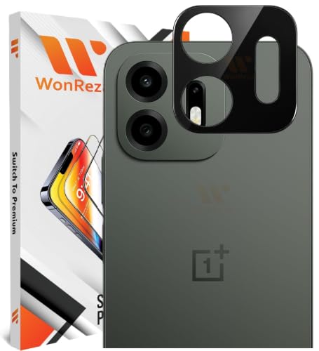 Image of Pack 1- Back Camera Glass Protector Compatible with OnePlus N6 5G [3D Premium] Camera Glass Protector (Black)