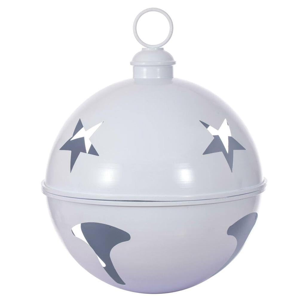 Vickerman 739402-24" White Iron Bell Christmas Tree Ornament (RAA232411)