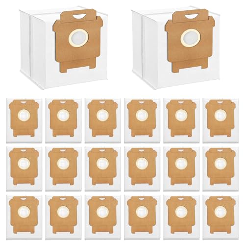 FKDJNIC 20 Pack Replacement Dirt Disposal Bags for iRobot Roomba105X 104 105 Plus 405 505 504 705 Vac 415X 705X Vacuum Bags for Roomba Clean Base Models i1+ i3+ i4+ i5+ i7+ i8+ Combo10 j8+ j9+ s9