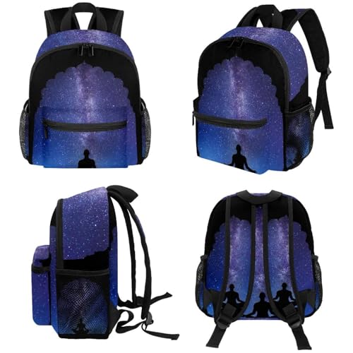Petit sac à dos léger Space Meditatio avec poches pour bouteille d'eau - 4